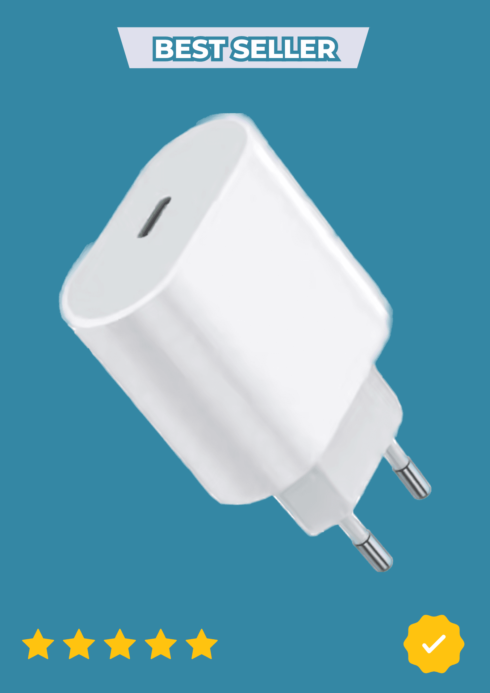 Adaptateur Secteur USB-C 35W Blanc – Charge Rapide pour iPhone, iPad & Appareils USB-C